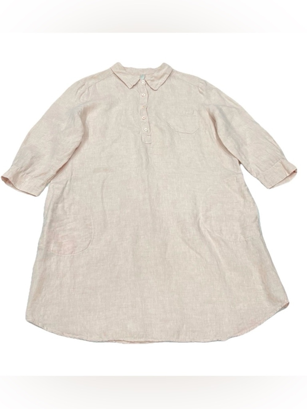Studio 412 Classic Linen Shirtdress, size xl